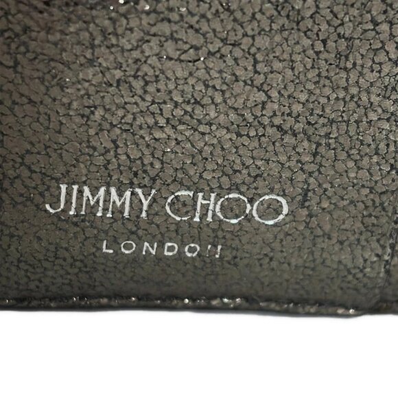 JIMMY CHOO Regina - Silver Leather Bifold Wallet 141-080125 - Picture 5 of 5